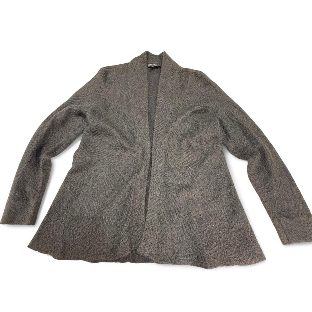 Eileen Fisher Women's Brown and Black Cardigan